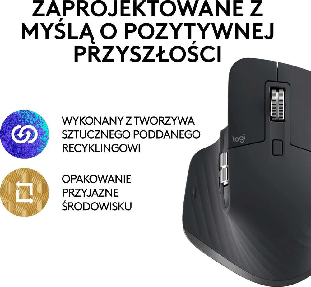 LOGITECH MX Master 3S Bluetooth pelė - grafito spalvos