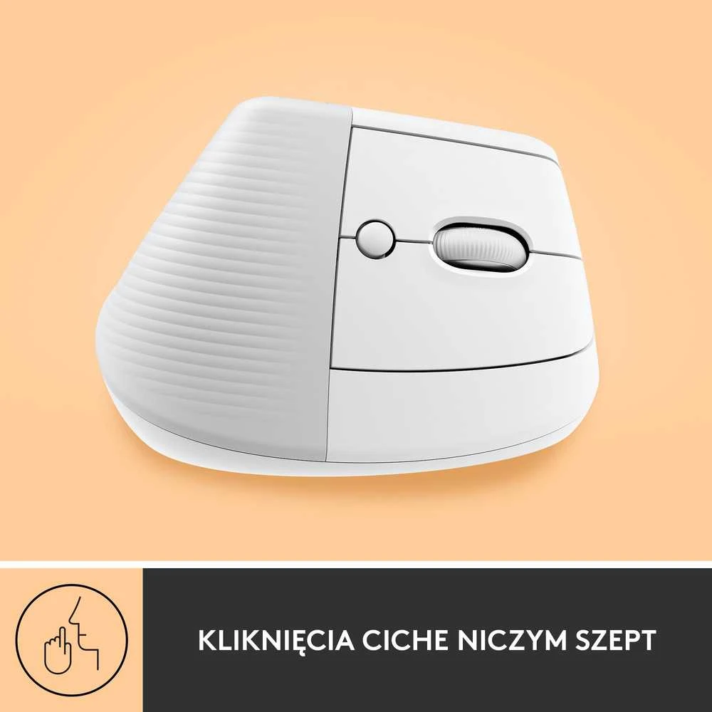 Pelė Logitech Lift, Baltos spalvos