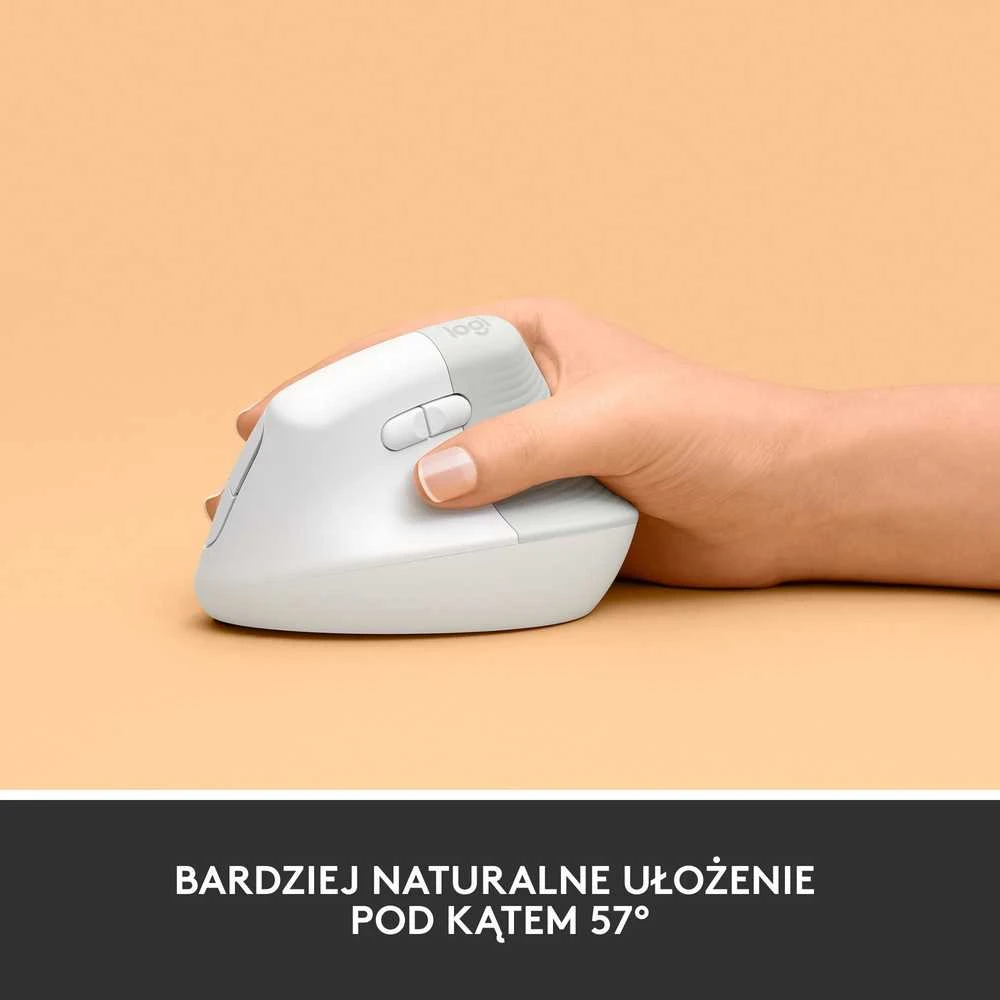 Pelė Logitech Lift, Baltos spalvos
