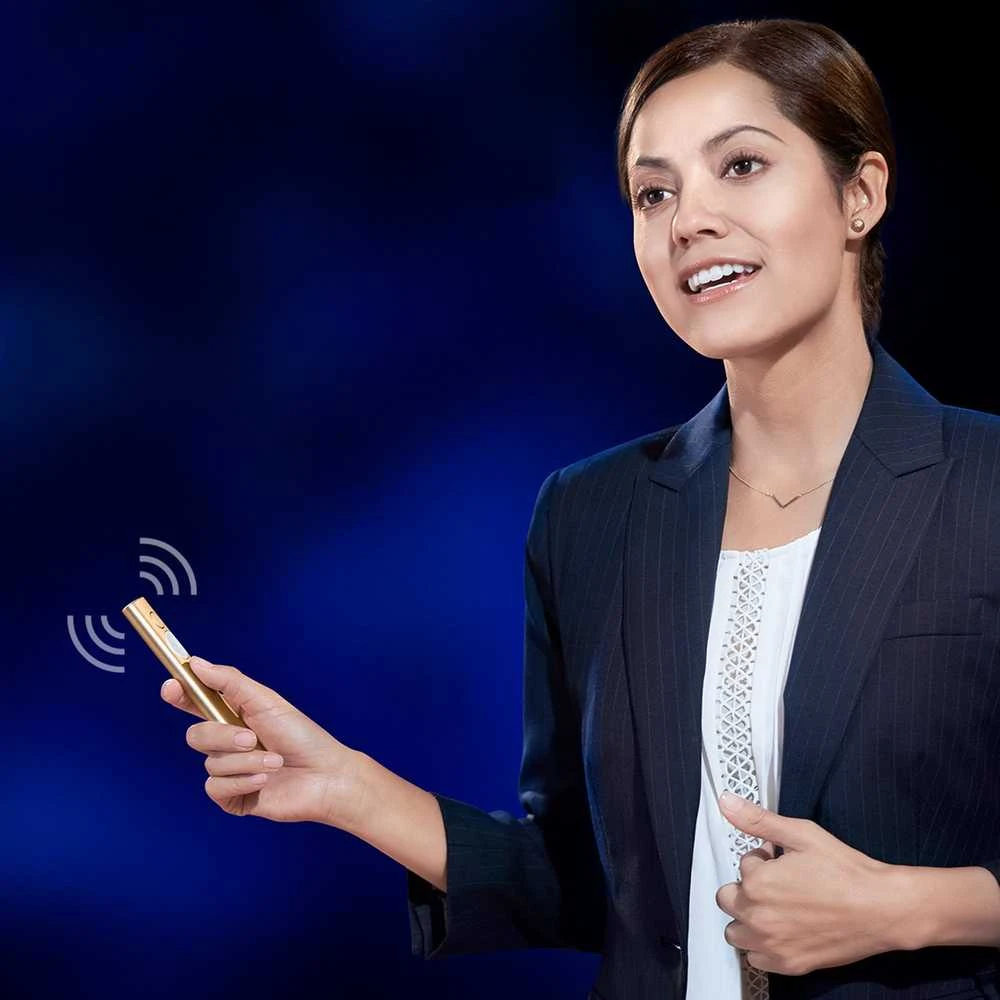 Logitech Spotlight belaidis valdymo pultas pristatymams Bluetooth/RF Auksas