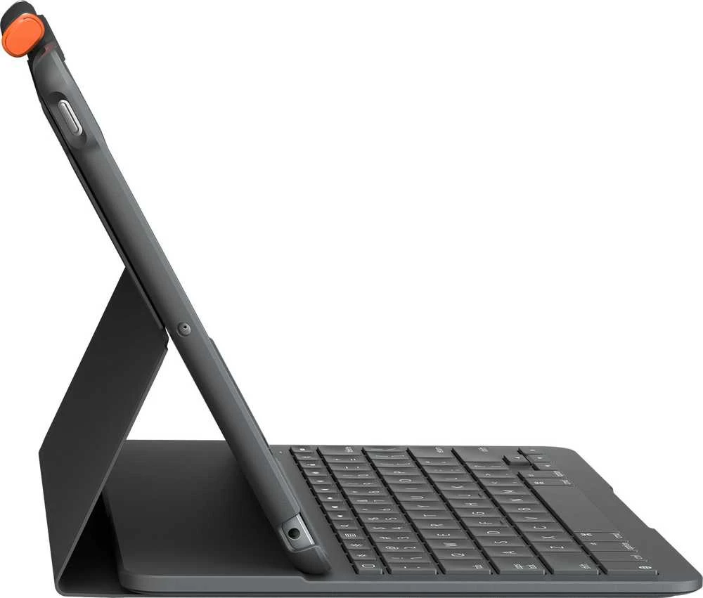 Logitech Slim Folio QWERTZ Vokiečių Grafitas „Bluetooth“