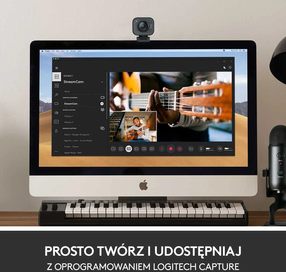 Internetinė kamera Logitech StreamCam FHD 1920 x 1080 pikseliai USB 3.2 Gen 1 (3.1 Gen 1) Juoda