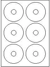 Logotipas CD 78/18mm, A4, matinis, baltas, 25 vnt.
