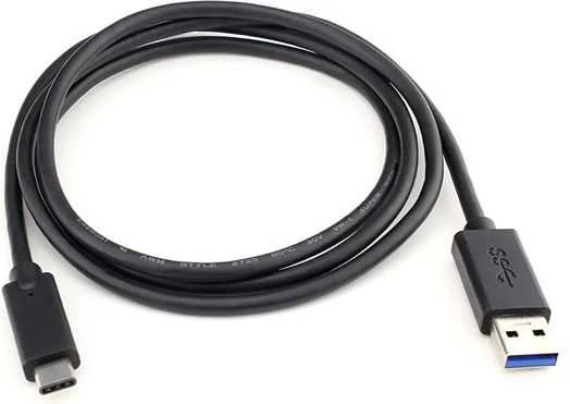 Logo USB kabelis (2.0), USB A M - USB C (M), 1m, juoda