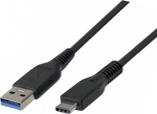 Logo USB kabelis (2.0), USB A M - USB C (M), 1m, juoda