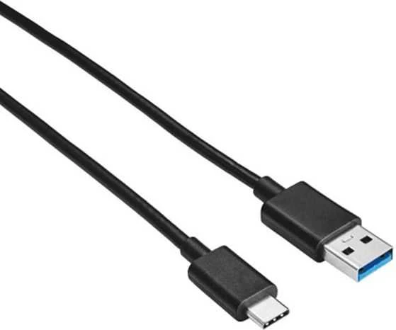 Logo USB kabelis (2.0), USB A M - USB C (M), 1m, juoda