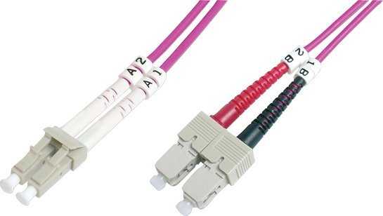 LOGON LOGON AL5LCSC10I/4I kabelis InfiniBand / šviesolaidinis 10 m 2x LC 2x SC Rožinė