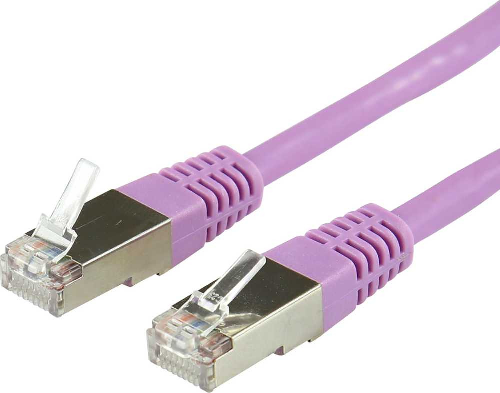 LOGON TCR55SS100V kabelis sieciowy Violetinis 10 m Cat5e F/UTP (FTP)