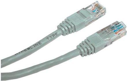 Przewód LAN UTP crossover patchcord, Cat.5e, RJ45 M - RJ45 M, 15 m, nieekranowany, krzyżowy, pilka, do połączenia 2 PC Logo bliste