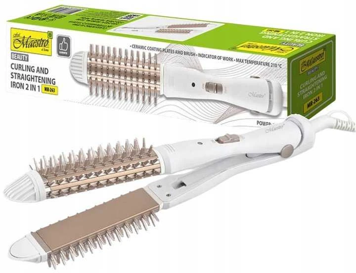 Plaukų garbanojimo žnyplės and straightener 2in1 55W MAESTRO MR-263