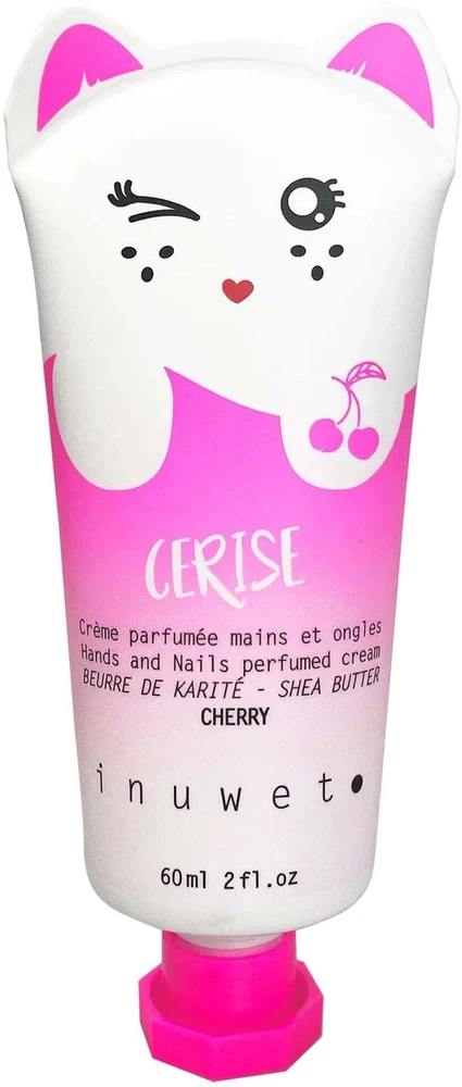 Inuwet Cherry Vegan Hydrating & maitinantis rankų kremas Fruity, 60 ml