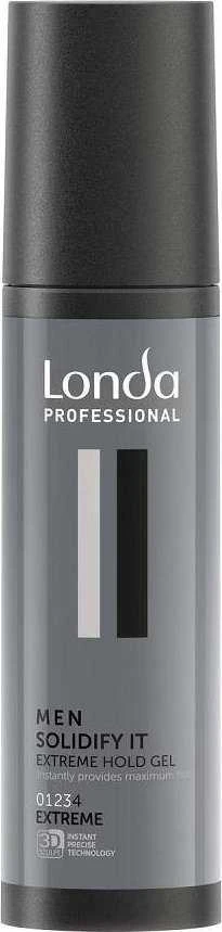 Londa Men Solidify It Extreme Hold Gel itin fiksuojantis plaukų želė vyrams 100ml