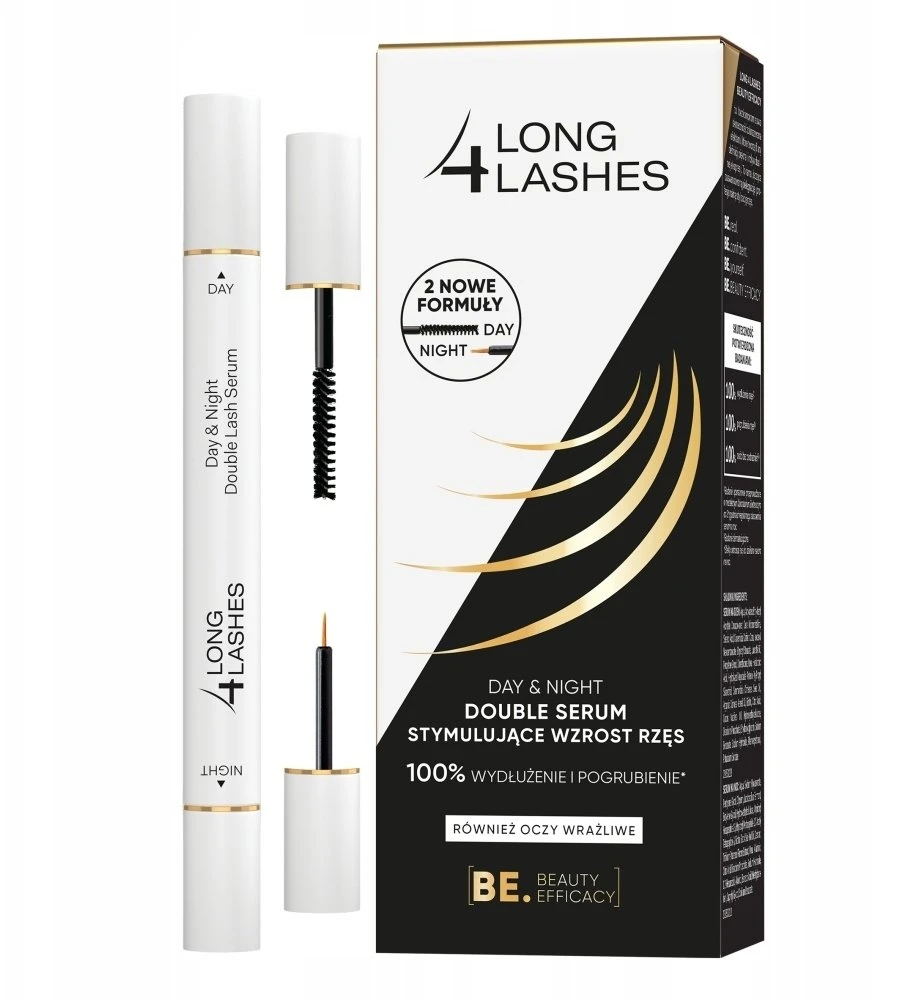 LONG4LASHES Day&Night dvigubų blakstienų augimą skatinantis serumas 2x3ml