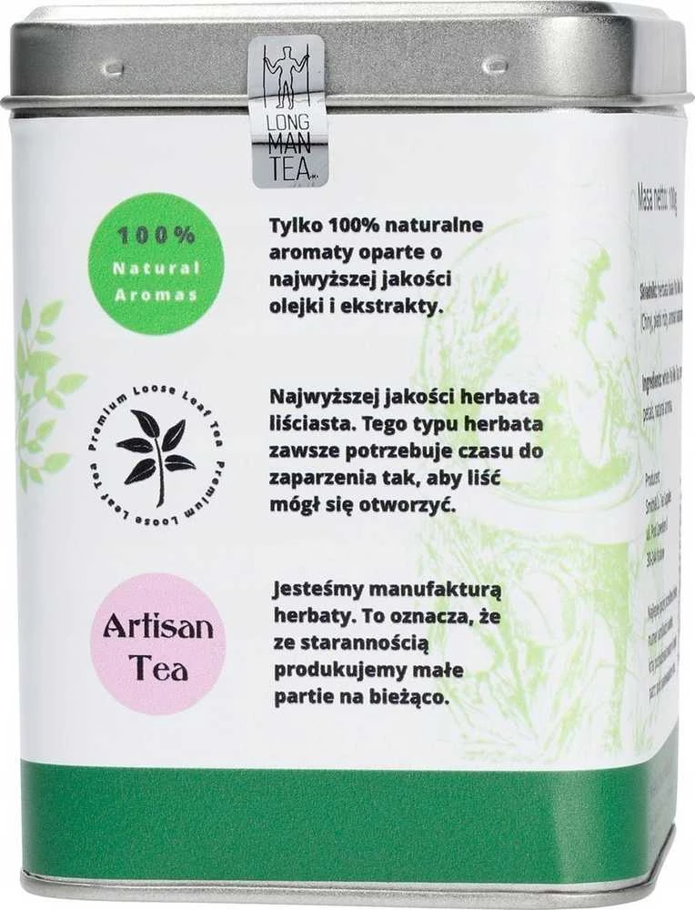 Long Man Tea - Baltoji rožė - Biri arbata - 100g skardinė
