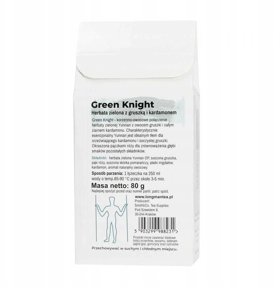 Long Man Green Knight arbatos pakelis su aprašymu