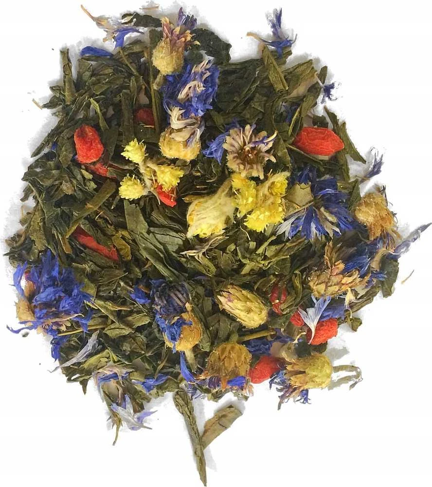 Long Man Tea Long Man arbata - Sencha Goji - Biri arbata - 80g Stiklainis