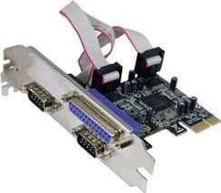 Longshine Electronics Longshine valdiklis PCIe 2x Seriell 1x Parallel (RS232C) mažmeninė prekyba