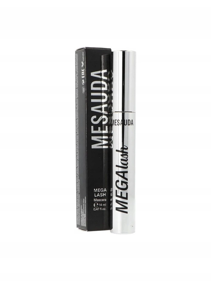 L'Oreal Mesauda Mega Lash False Lashes Effect Blakstienų tušas dirbtinių blakstienų efektą sukuriantis blakstienų tušas, atspalvis: Juodas, 14 ml