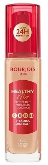 L'Oreal Bourjois Healthy Mix veido makiažo pagrindas su vitaminų ir mineralų kompleksu 52.5C Rose rusvai gelsvas 30ml