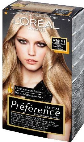 L'Oreal Preference 8.1 Kopenhaga dažų pakuotė