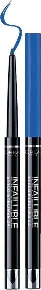 L'Oreal Paris Infaillible 24H Atsparus vandeniui Contour Gel Pieštukas Akių apvadas 316 Indefinite Mėlyna, 10 g