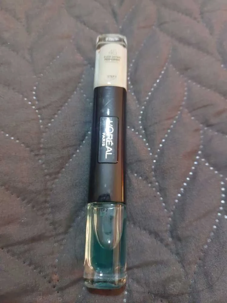 Loreal L'Oreal Paris, Infallible, gelio efektas, nagų lakas 2-in-1, 45, amžina pipirmėtė, 2 x, 5 ml moterims