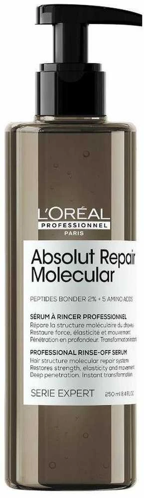 Nuplaunamas serumas labai pažeistiems plaukams L'oreal Professionnel Absolut Repair Molecular Rinse-Off Serum 250ml