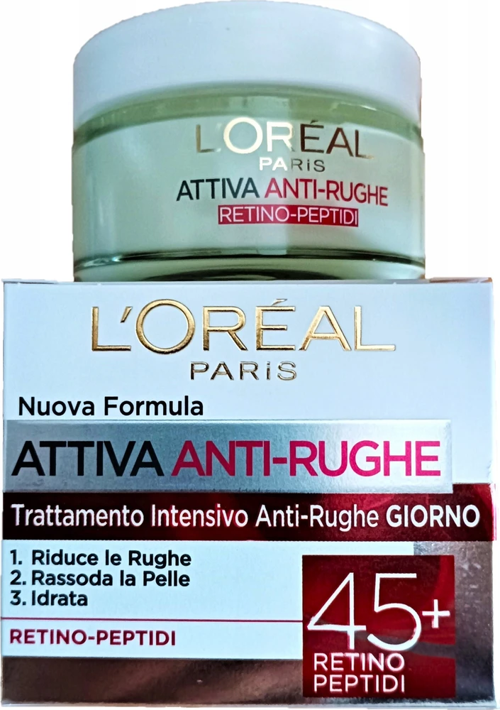 „L'Oreal Paris Wrinkle Expert 45+ Hydrating Day & Night“ drėkinamasis veido kremas nuo raukšlių, 50 ml