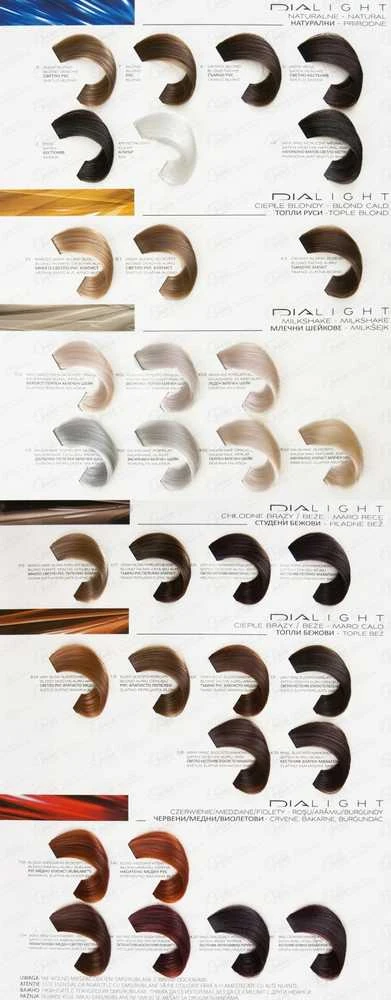L'Oreal DiALight spalvų paletė