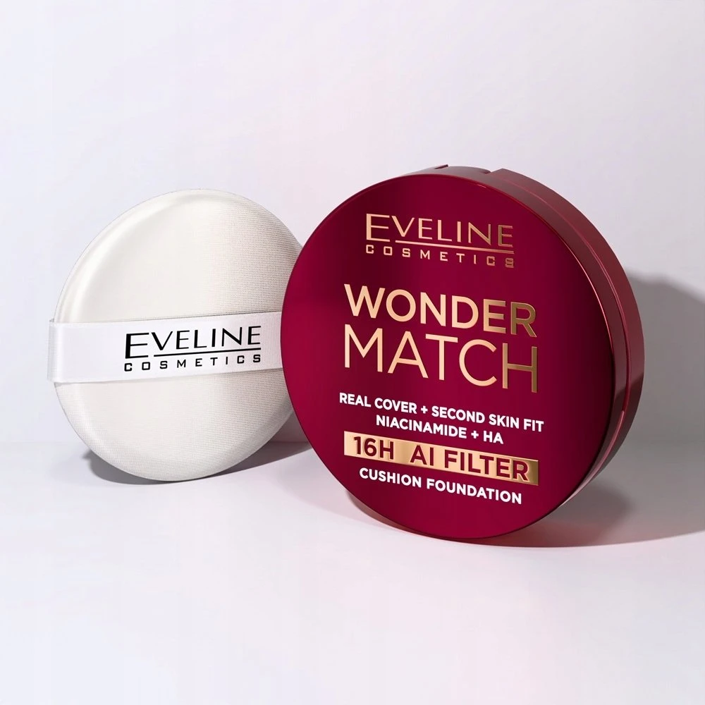 L'Oreal „Eveline Cosmetics Wonder Match“ padengiamasis makiažo pagrindas su niacinamidu ir hialurono rūgštimi 01N dramblio kaulo spalvos 15 g