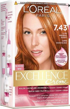 L’Oreal Paris Excellence CremE 7.43 blonde vario aukso (0258898)
