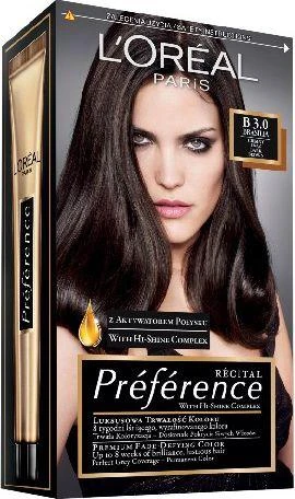 L'Oreal Preference 03 tamsiai rudi dažai