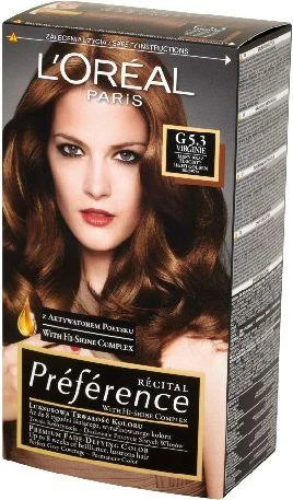 L'Oreal Preference 5.3 Virginia dažų pakuotė