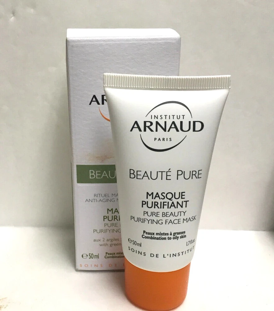 L’Oreal Paris Institut Arnaud, „Pure Beauty“ valomoji molio kaukė moterims, 50 ml