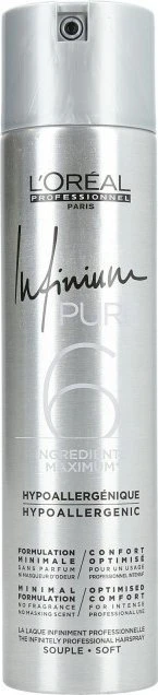L'Oréal Professionnel Infinium Pure Minkštas plaukų lakas, 300 ml