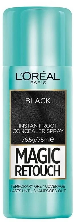 L'Oreal Paris Magic Retouch Root Touch-Up Purškiklis Juodas, 75 ml