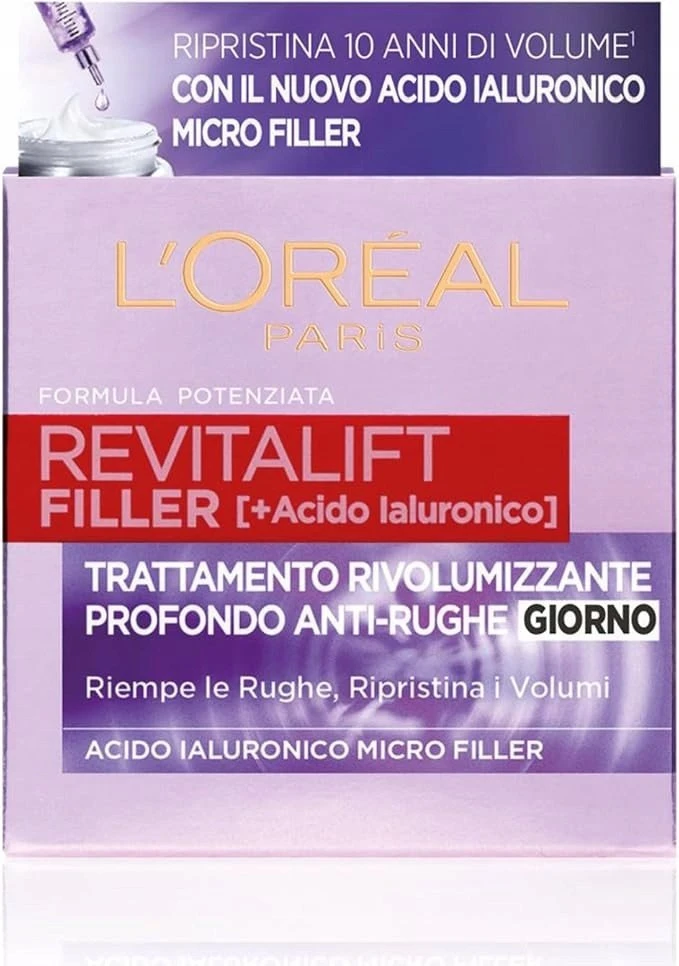 L'Oreal Paris Revitalift Filler Anti-Ageing Kreminis For Face, 50 ml
