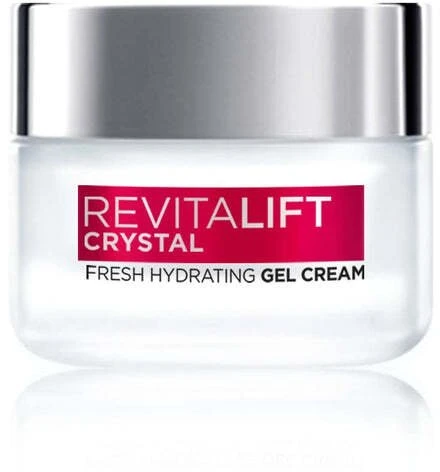 L'Oreal Paris Revitalift Crystal drėkinamasis gelinis veido ir kaklo kremas, 50 ml