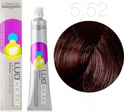 L'Oreal Professionnel LuoColor Ammonia-Free Permanent Hair Dye 5.52 šviesiai rudas Mahogany Raudona, 50 ml