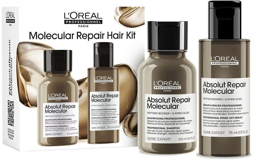 L'Oreal Molecular Mini Duo Kit plaukų priežiūros dovanų rinkinys