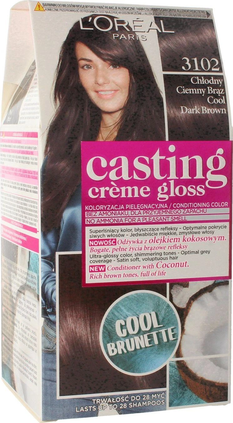 L'Oreal Casting Creme Gloss 3102 pakuotė