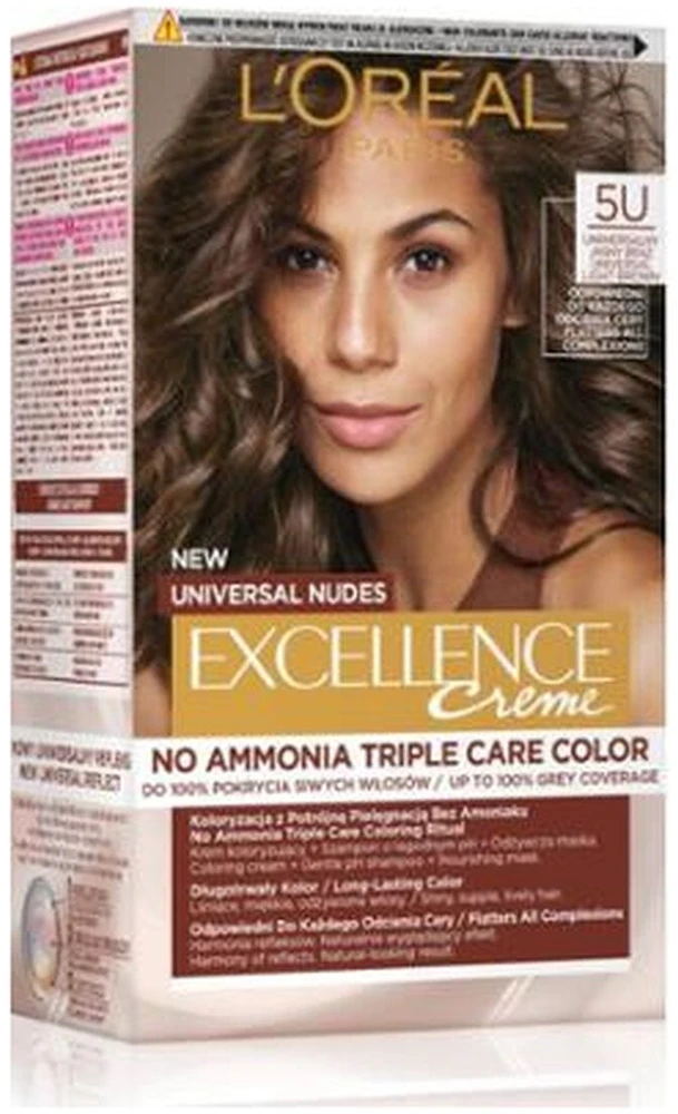 L'Oreal „Universal Nudes Excellence“ kremas 5U Universal šviesiai rudas