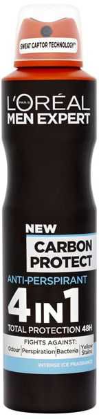 L'Oreal MEN EXPERT DEO CARBON purškiamas dezodorantas 150 ml 150MLT