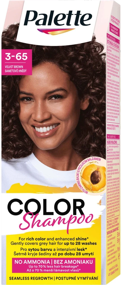 Palette Color šampūnas 3-65 Velvet Brown pakuotė