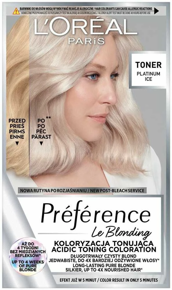 L'Oreal Paris Preference Le Blonding Toneris Platinum Ice