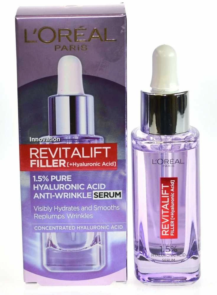 „L'Oreal Paris Revitalift Filler“ veido serumas nuo senėjimo, dieninis ir naktinis, 30 ml