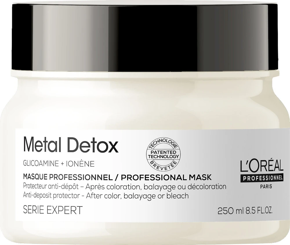 L’Oreal Paris L'OREAL PROFESSIONNEL_Metal Detox Mask plaukų apsauginė kaukė po dažymo procedūros 250ml