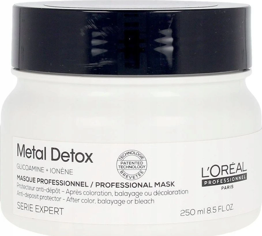 L’Oreal Paris L'OREAL PROFESSIONNEL_Metal Detox Mask plaukų apsauginė kaukė po dažymo procedūros 250ml