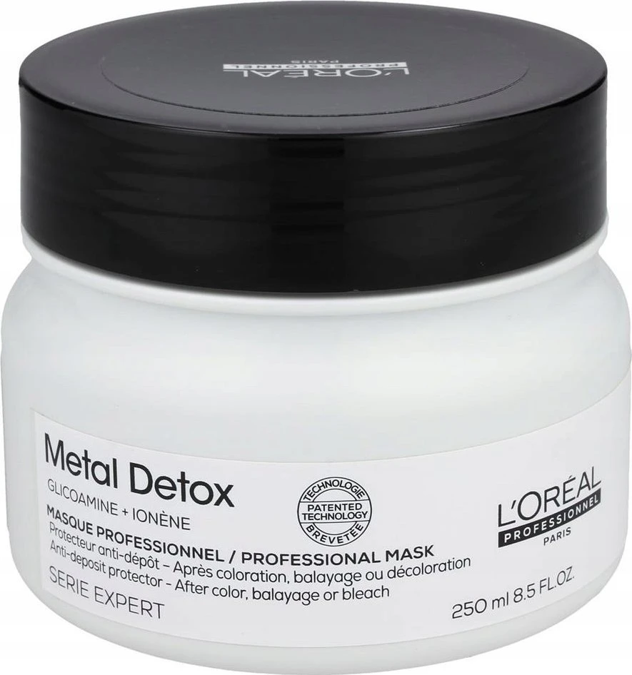 L’Oreal Paris L'OREAL PROFESSIONNEL_Metal Detox Mask plaukų apsauginė kaukė po dažymo procedūros 250ml