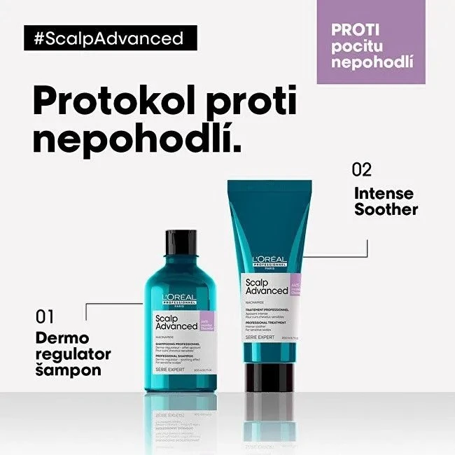 Raminanti priemonė jautriai galvos odai L'oreal Professionnel Scalp Advanced Anti-Discomfort Intense Soothing Treatment 200ml